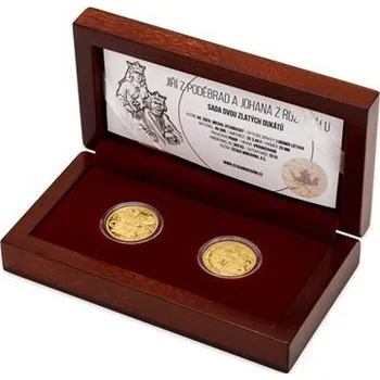 2018 - Sada dvou dukátů Jiří z Poděbrad a Johana z Rožmitálu