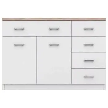 Komoda Komoda 2d5s, dub sonoma / bílá