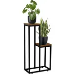 Stojan na květiny Hazel hnědý/černý