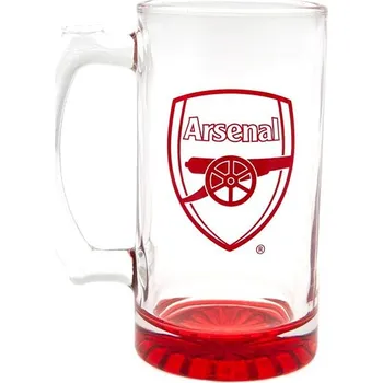 Sklenice FotbalFans Arsenal FC, červený znak klubu, 425 ml