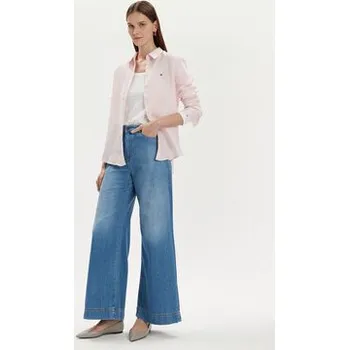 Pánská košile Tommy Hilfiger Košile WW0WW42037 Růžová Relaxed Fit 40