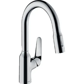 Vodovodní baterie Hansgrohe Focus M42 - Dřezová baterie M429-H180 ECO, s výsuvnou sprškou, chrom 71862000