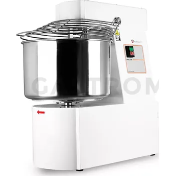 Hnětač těsta Spirálový hnětač těsta s pevným hákem a mísou 30 l, 400 V, 2 rychlosti, 440x680x780 mm | RESTO QUALITY, RQBT30 2V