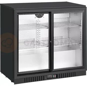 Chladicí barová skříň, podpultová chladnička, posuvné dveře, 198 l, 900x520x865 mm | RESTO QUALITY, SC211SLE