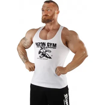 Pánské tílko Bizon Gym Tílko 406 - bílá Bílá M