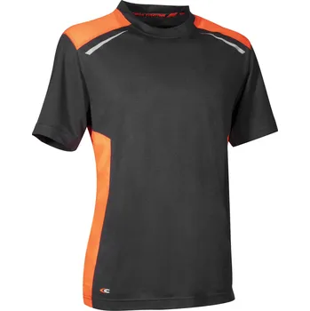 pracovní tričko Pracovní tričko COFRA DUNKERQUE Barva: Antracitová/ Oranžová, Velikost: 2XL Kvalitní Italské pracovní tričko