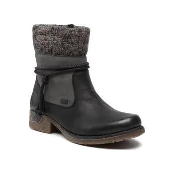 Dámská obuv Rieker Polokozačky 79688-00 Černá 36