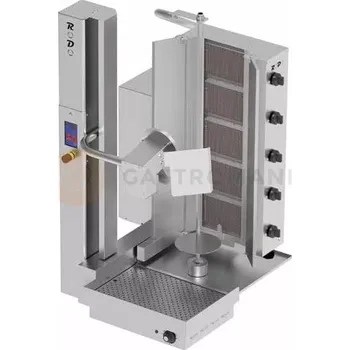 Plynová kartuše Automatický plynový kebaby, gyros automatický, nosnost 80 kg, 4 hořáky, 750x800x1220 mm | RESTO QUALITY, RODO4G