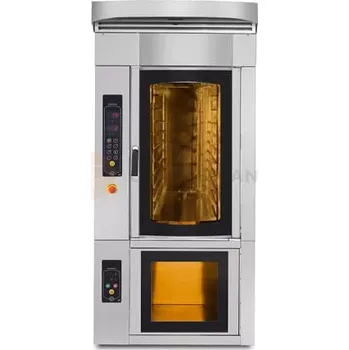 Pec na pizzu Elektrická pekařská trouba, modulová, rotační, 10x 400x600 mm, 25,5 kW, 1000x1400x1455 mm | RESTO QUALITY, PM-D-10