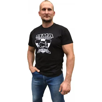 Pánské tričko Bizon Gym Triko 238 - černá/bílá Černá XXL