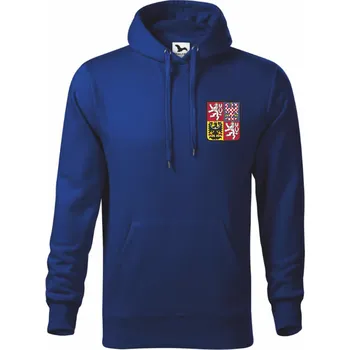 Pánská mikina ON-DESIGN Pánská mikina s českým znakem Velikost: 4XL, Barva: královská modrá