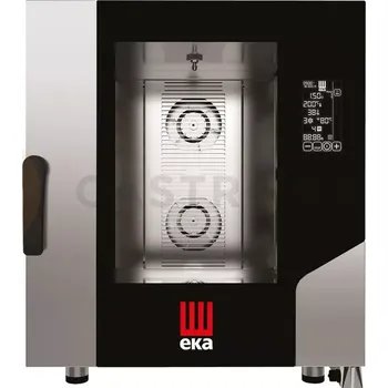 Konvektomat plynový 7x GN 1/1 s přímým nástřikem, elektronické ovládání | EKA, Millennial Black Mask GASTRO