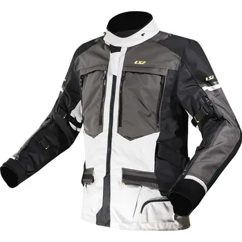 Moto bunda LS2 bunda Norway BLACK/GREY/YELLOW - 3XL