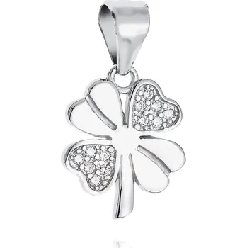Přívěsek NUBIS® Stříbrný přívěšek čtyřlístek - NB-4230