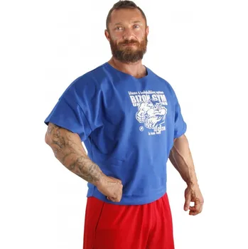 Pánské tričko Bizon Gym Rag Top 500 - modrá Modrá XL