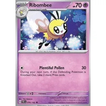 Sběratelská karetní hra Pokémon TEF 076/162 Rimbombee - Temporal Forces Stav: Near Mint, Verze: REVERSE HOLO