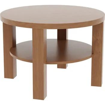 Konferenční stolek Kruhový konferenční stolek OTA kruh Varianta: Průměr 80 cm, Odstín trend: B3 dub tmavý
