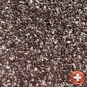 Kamenný koberec Báča Beton Kamenný koberec na podlahu Rosso Zandobbio Frakce: Střední (1 – 4 mm), vydatnost setu 1,8 m², Doporučené použití v: exteriéru - dvousložkový polyuretan