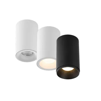 LED2 stropní svítidlo TUBUS Ovládání: ON/OFF, Chromatičnost: 4000K, Model | Příkon | Velikost | Barva: C | 9W | Ø 84,5 x H 143 mm | Černá