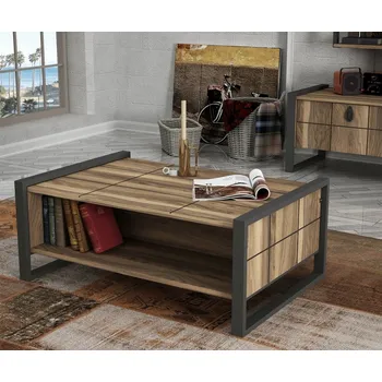 Konferenční stolek Konferenční stolek BELLUNO, vlašský ořech + vyzvednutí ZDARMA