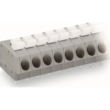 Elektronická součástka WAGO Svorka 804-102 na desky plošných spojů Tlačítko 2,5 mm², šedá 804-102