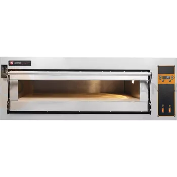Pec na pizzu Pizza pec elektrická, elektrické ovládání, šamotová modulová pec, 4x 40 cm, 2x 600x400 mm, 1130x985x410 mm | RESTO QUALITY, BAKE D4
