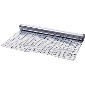 Vodovodní potrubí TOPtherm AL/PE Fólie reflexní s rastrem, 1050mm x 50m, role 50m2 TOP606