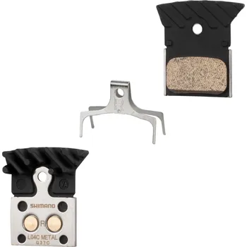 Brzda na kolo SHIMANO destičky brzd SH L04A kovové,s pružinou+chladič