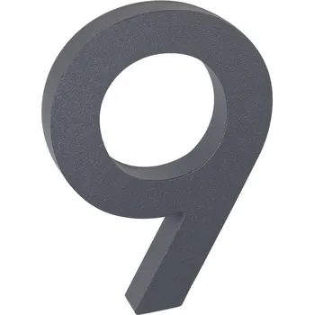 Domovní číslo Domovní číslo 9", RN.100LV, strukturované, antracit"
