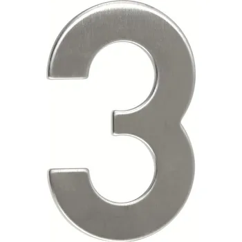 Domovní číslo Domovní číslo 3", RN.95L, nerez"