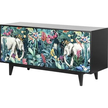 Organizace kuchyně Designový příborník Pop Art Djungle 150cm černá