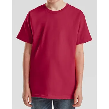 Chlapecké tričko Fruit of the Loom Dětské bavlněné triko 61-363-0 Cranberry 104