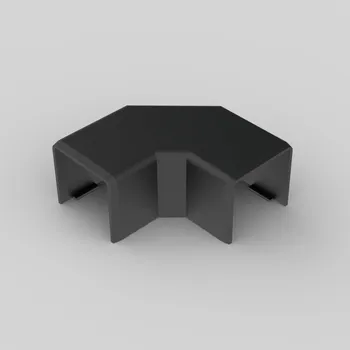 Elektroinstalační materiál Kryt ohybový 8623, LHD 20x20, černý KOPOS 8623_FB