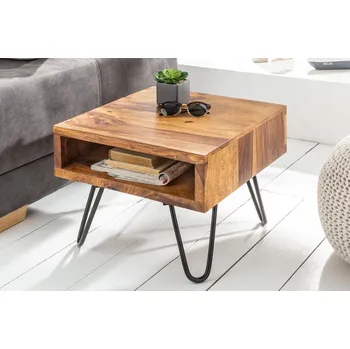 Konferenční stolek Stylový čtvercový konferenční stolek Scorpion 45cm palisandr