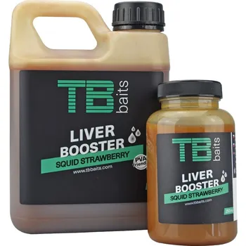 Návnadové aroma TB baits - Liver Booster Jahoda oliheň 250ml