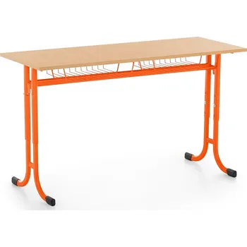 Školní lavice Denis, nastavitelná - vel. 3-5, oranžová - ral 2004