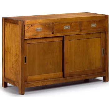 Příborník do zásuvky Koloniální příborník se dvěma posuvnými dveřmi a třemi zásuvkami STAR