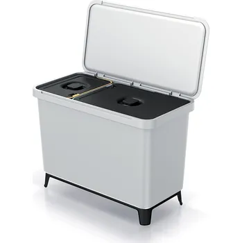 Odpadkový koš Odpadkový koš, 23 + 10 l, světle šedá