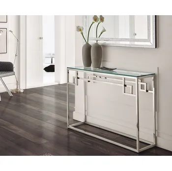 Konzolový stolek Designový skleněný konzolový stolek Sierra Orto 115cm