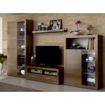 Max-i Obývací stěna s LED osvětlením, ořech warmia, TOGO 2NEW