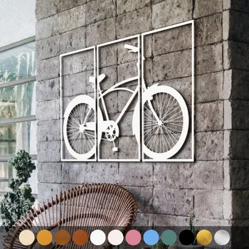 Obraz WoodenPuzzle.cz Dřevěný obraz - Jízdní kolo Barva: Růžová, Velikost: XL