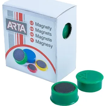 Dekorativní magnet Sada magnetů 16 mm, 10 ks, zelená