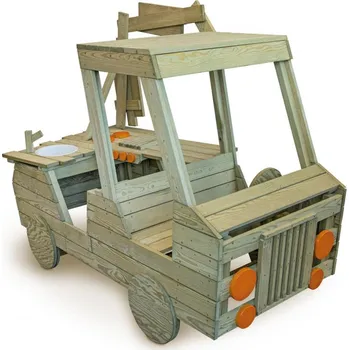 Dřevěná hračka Venkovní dřevěné auto Foodtruck