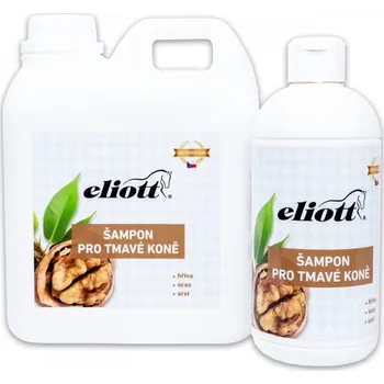 Kosmetika pro koně Šampon pro tmavou srst s ořechem Eliott Objem: 500 ml