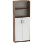 Max-i Regál se skříňkou, kraft dunkel/bílá, JOHAN 2 NEW 10