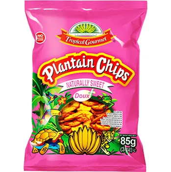 Sušené ovoce Doux Plantain chips BANÁN 85G