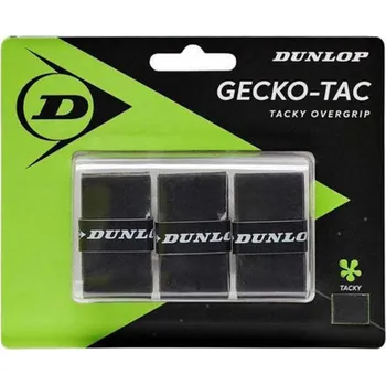 Raketový sport Dunlop Gecko Tac Overgrip Black 3 ks