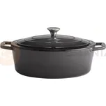 Pečicí hrnec s poklicí 5 l, černý | APS, 5 Stars