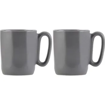 Stolování Vialli Design Hrnek keramický, 80 ml, 2 ks, šedý_FUORI 29958