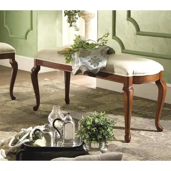 Klasická čalouněná lavice Ricardo 112cm ořech